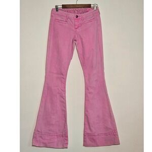 Stitch's "Gila" Pink Low Rise Flare Jeans Women's Size 27